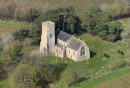 Open 14th April 2019 Aerial View of Bradenham Church